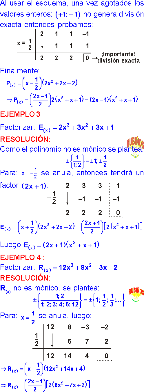 Factorizacion De Polinomios