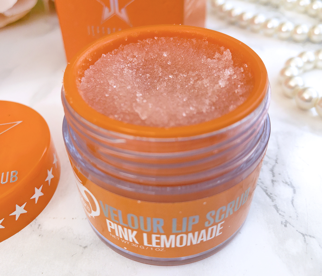 Jeffree Star Velour Lip Scrub in Pink Lemonade review Shoes & Glitter