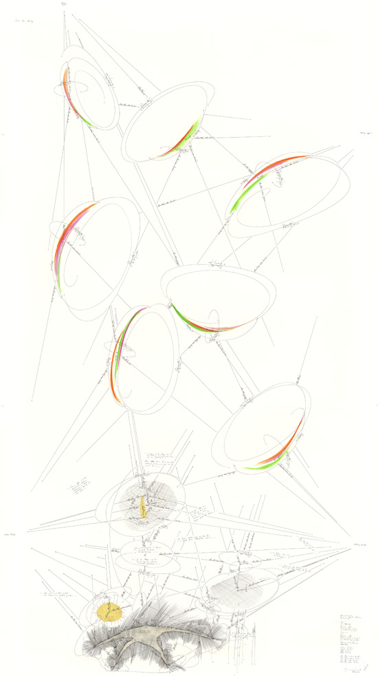 drawing Jorinde Voigt Wassily Kandinsky, Brief an Arnold Schönberg vom 5.2.1914 , 2013 