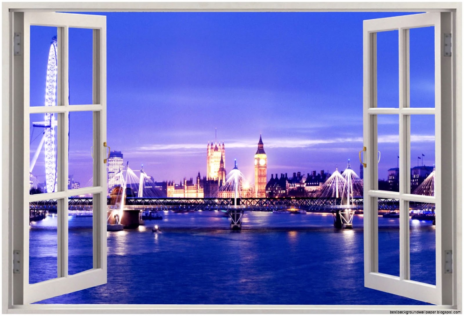 3D Window View Wall Stickers