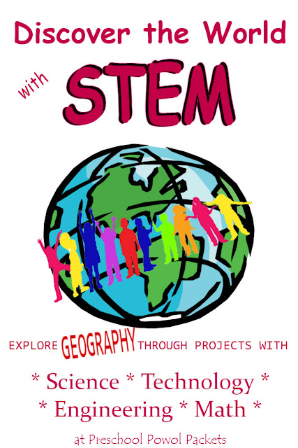 Discover the World with STEM text with animated image of a globe