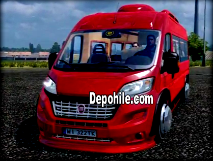 Euro Truck Simulator 2 (1.32) Fiat Ducato Minibüs Modu İndir