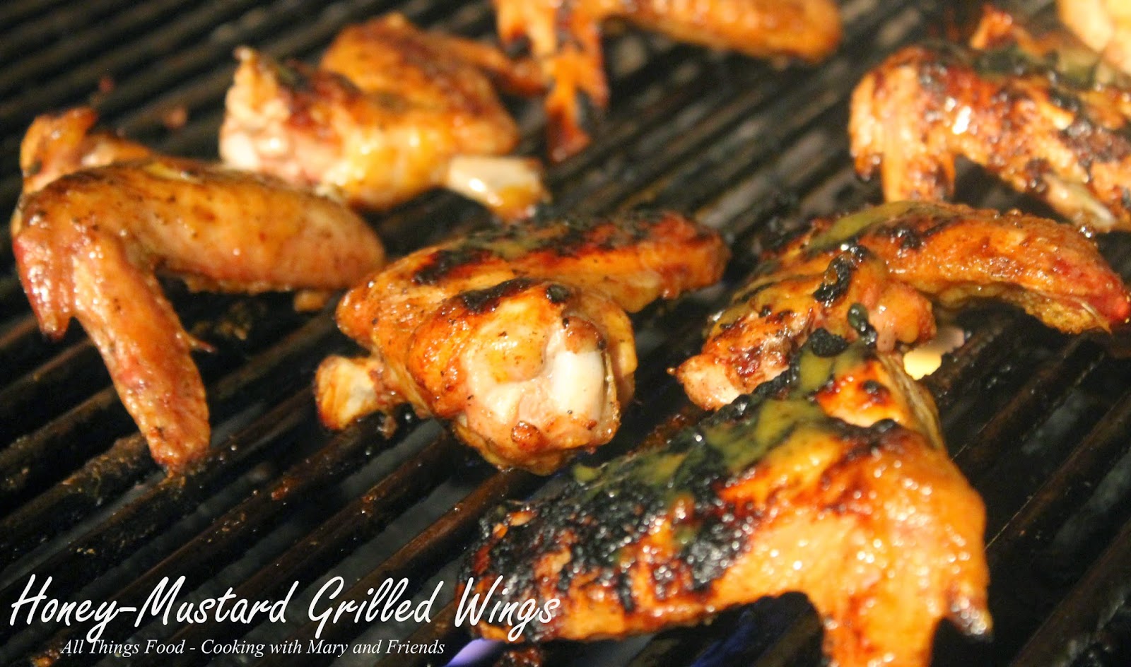 Cooking With Mary and Friends HoneyMustard Grilled Chicken Wings