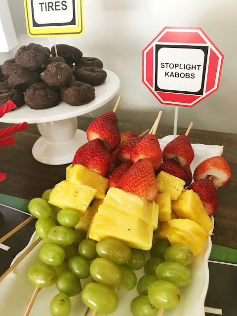 Clever and fun snacks at a 16th Driving Party @michellepaigeblogs.