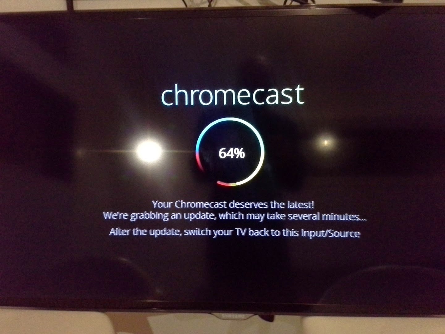 My Mind Chromecast update stuck 0%