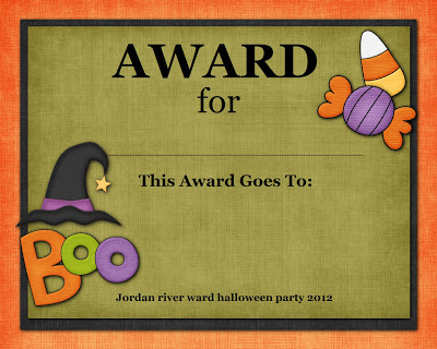 Digital Designs Scrapbooking: Halloween Costume Contest Awards