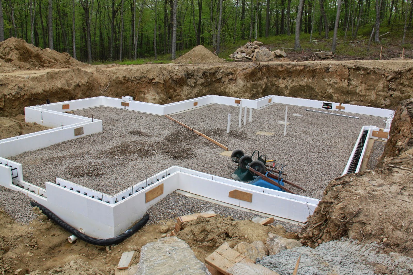Our New England Energy Star ICF Home Build: Basement Floor - May 2014