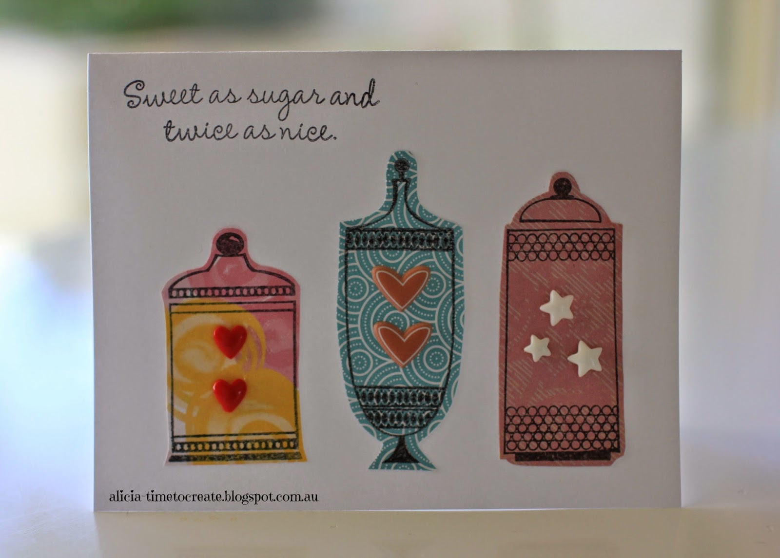 Time to Create A Set of 3 Cards Sweet As Sugar Clean and Simple