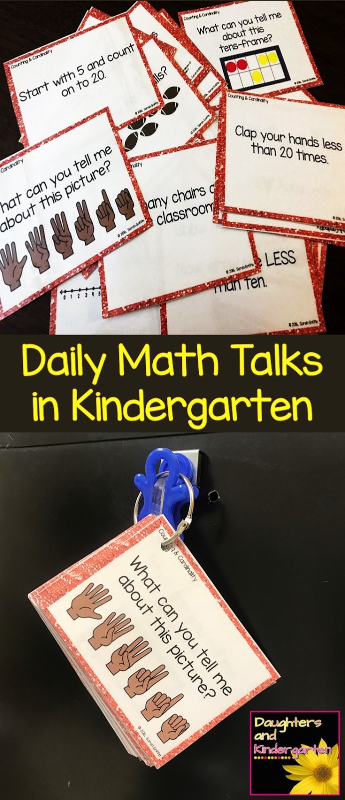 Daughters and Kindergarten Daily Math Talks in Kindergarten