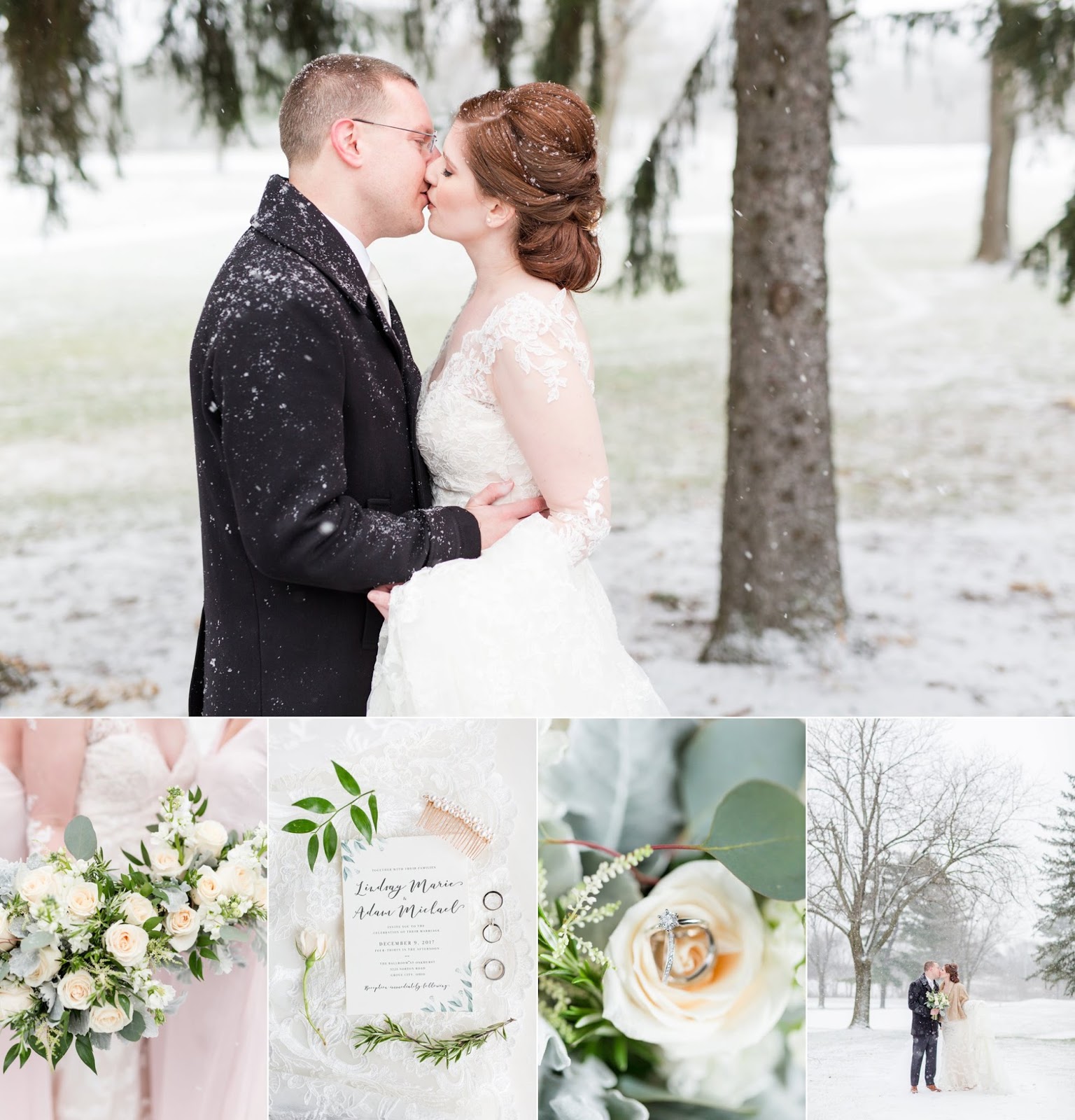 Elegant Winter Wedding At Oakhurst Country Club Michelle Joy