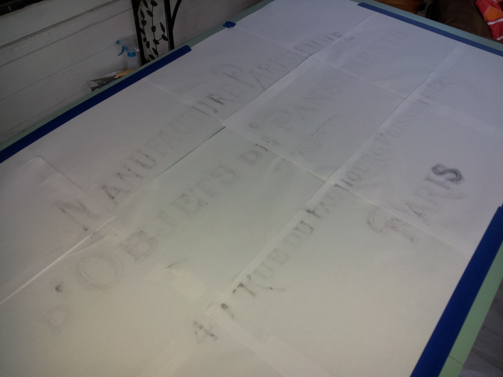 Ashley DIY Painted Table with Blender Pen Transfer