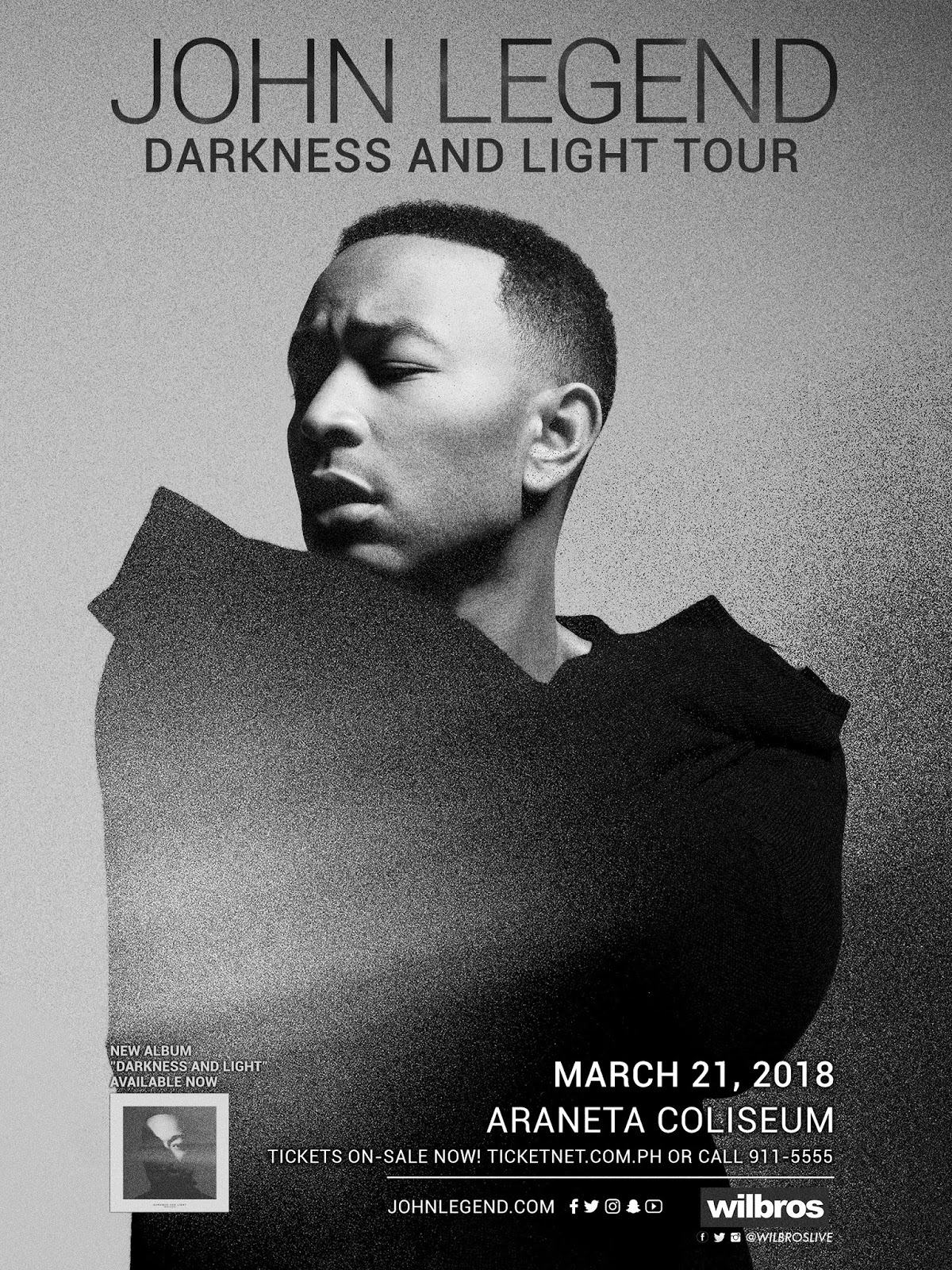 John Legend brings Darkness and Light Tour to Manila on March 21, 2018 ...
