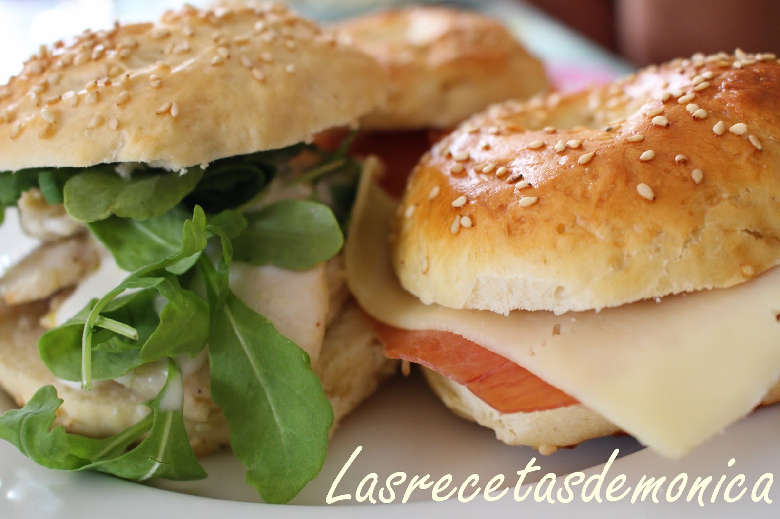 Las recetas de Mónica: Bagels rellenos