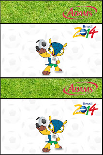 Mundial de Fútbol Brasil 2014: Etiquetas para Candy Bar, para Imprimir Gratis. Etiquetas de chicles Adams para Bautismo.