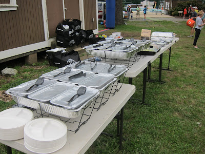 buffet dinner from District Taco at the 2018 DC Road Runners Picnic