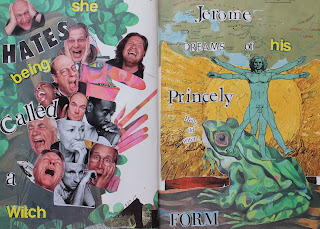 Jerome, A froggy ABCdarium, collage, found text, altered books