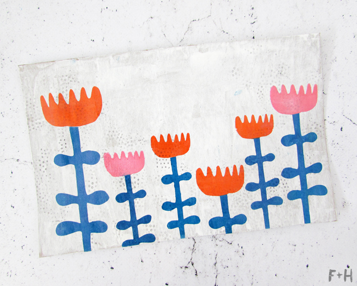 scandinavian flower envelope art diy scandinavian flower envelope art tutorial