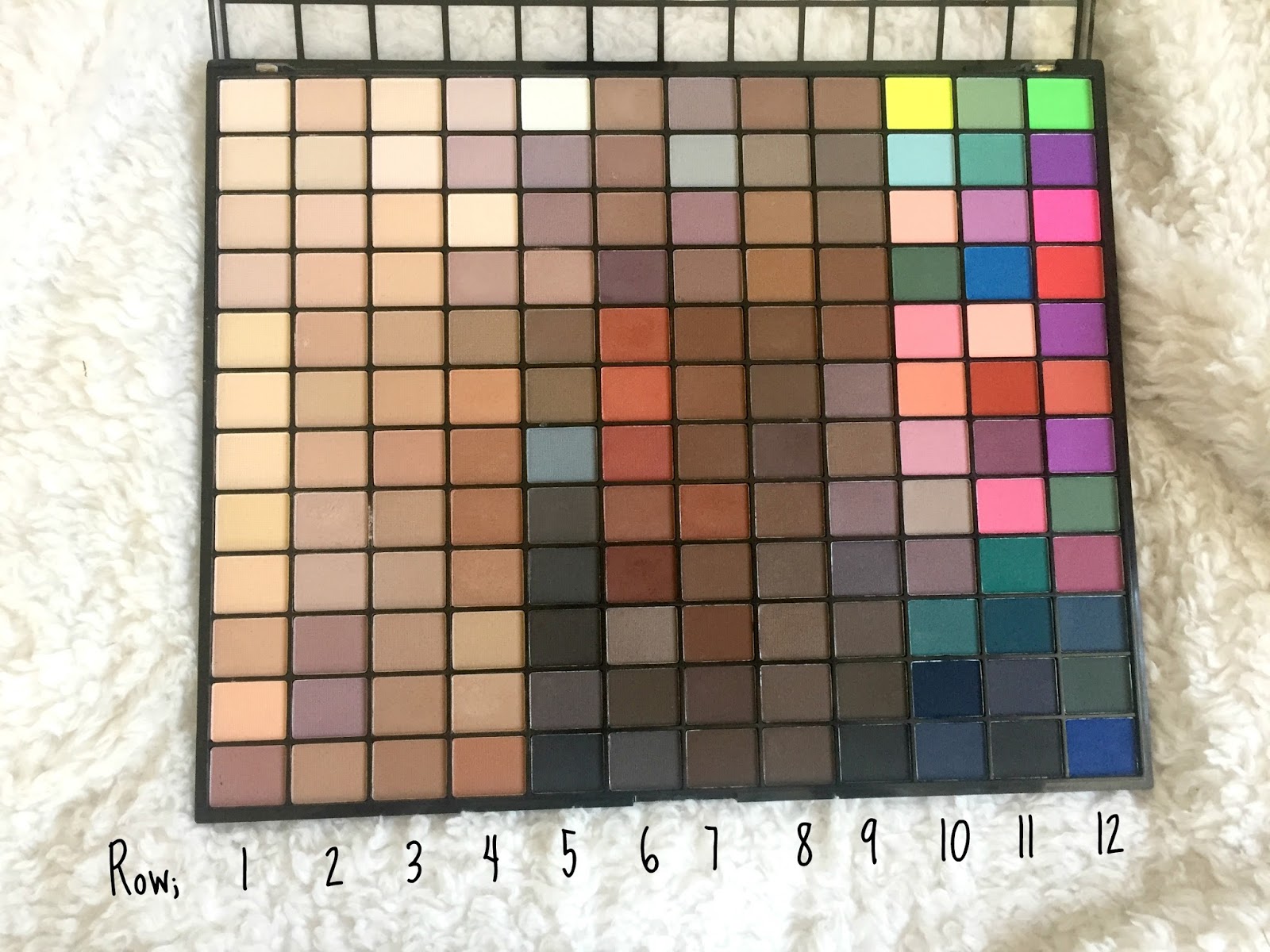 The ultimate Makeup Revolution Flawless Ultra 32 Eyeshadow Palette review - Rouge Geek Makeup Revolution Ultimate Matte Eyeshadow Palette | The Auras of Life