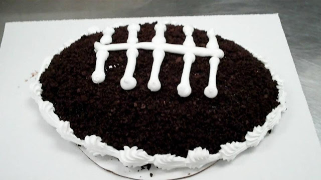 football field ice cream cake