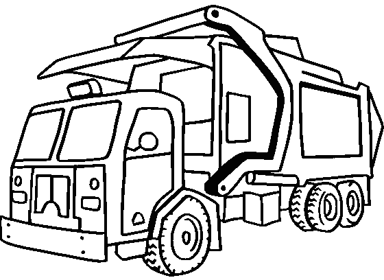 garbage truck coloring pages mcneilus - photo #17