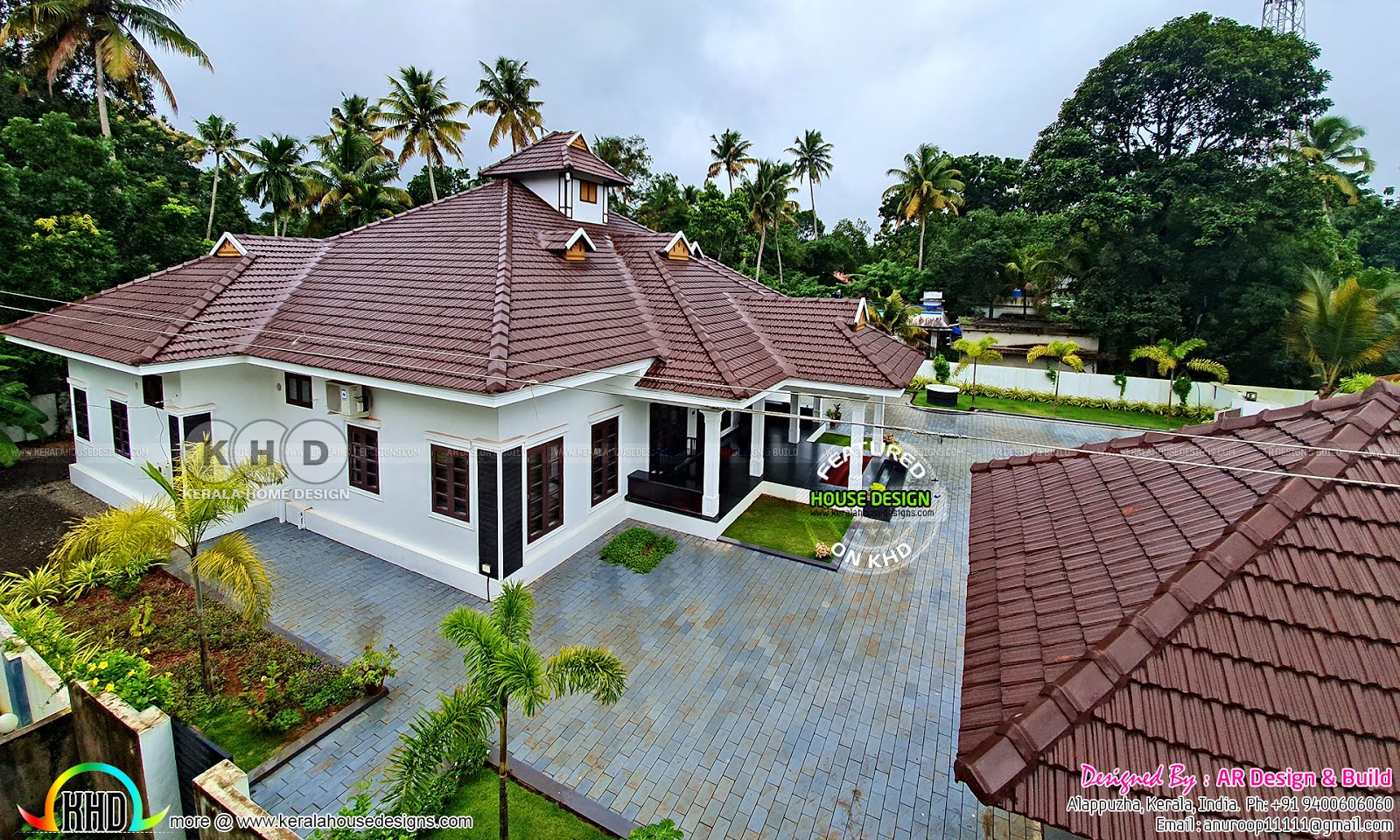 Finished house at Alappuzha, Kerala Kerala Home Design and Floor