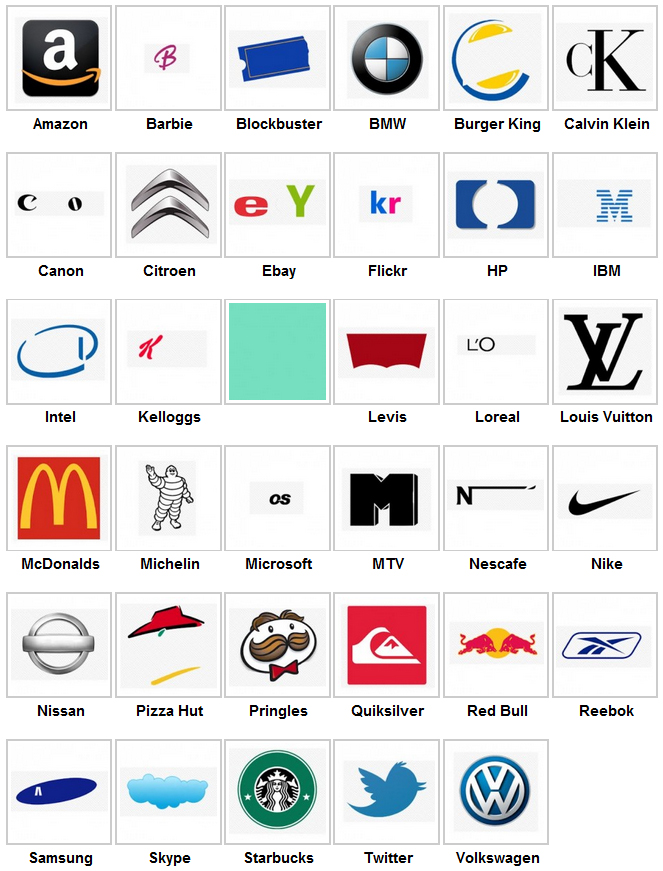 Logo Quiz Answers: Logo Quiz Answers