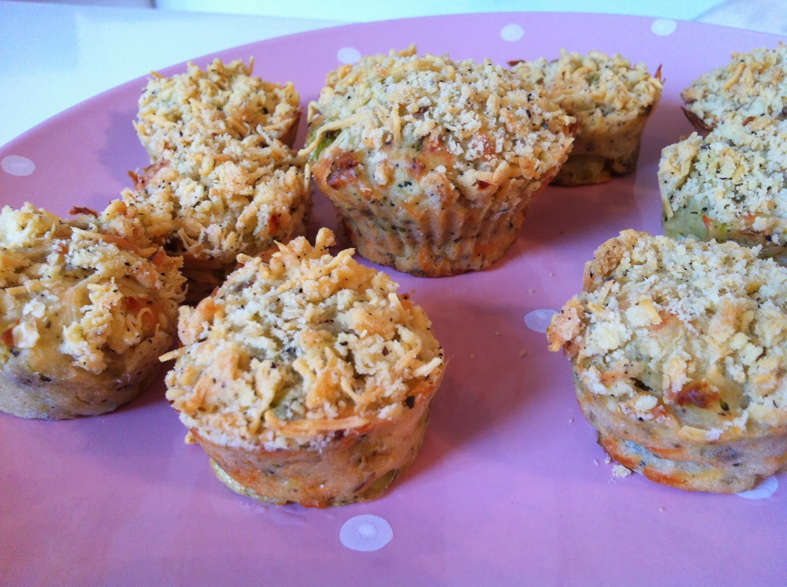 Jenn's cooking Muffins façon crumble au fromage et brocoli
