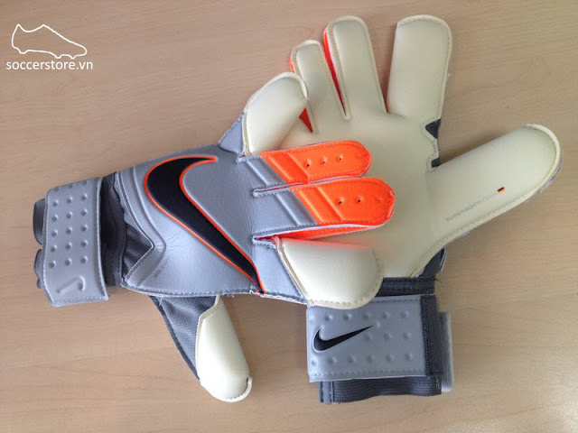 Nike Grip 3 Grey- Total Orange- Black GK Gloves G0279-100