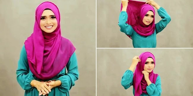Tampil Cantik dengan Hijab Meski Tak Memakai Bros