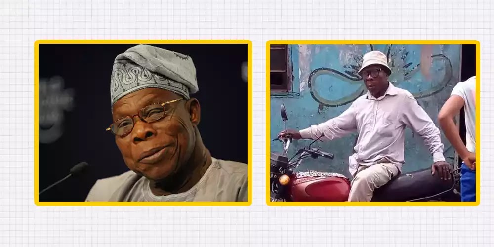 Have You Seen Obasanjo Twin Brother That Rides Okada?… If Not, Then