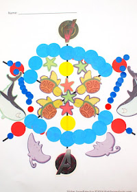 Groovy Sticker Snowflake Art- Fun Winter Art Project for Kids