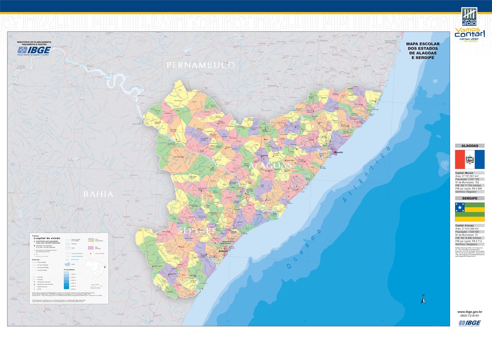 Alagoas Mapas Geográficos de Alagoas Geografia Total™