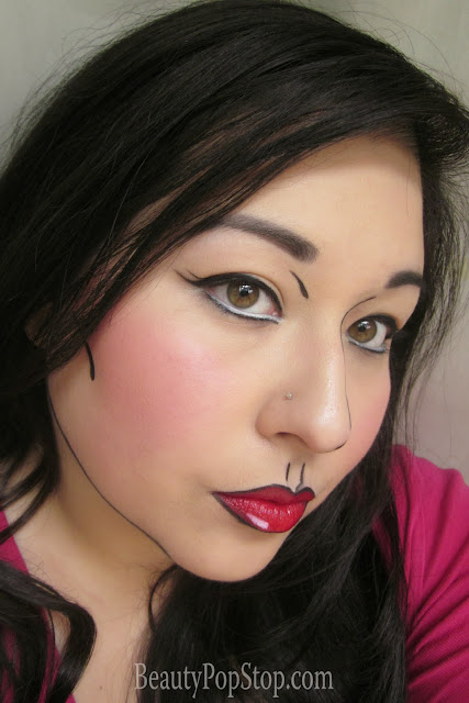 halloween cartoon makeup tutorial