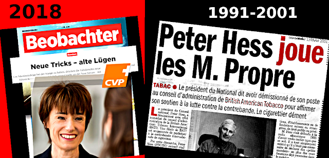 Les double-jeux entre puritains et cigarettiers en Suisse L'anti-tabac Peter Hess travaillait pour British American Tobacco
