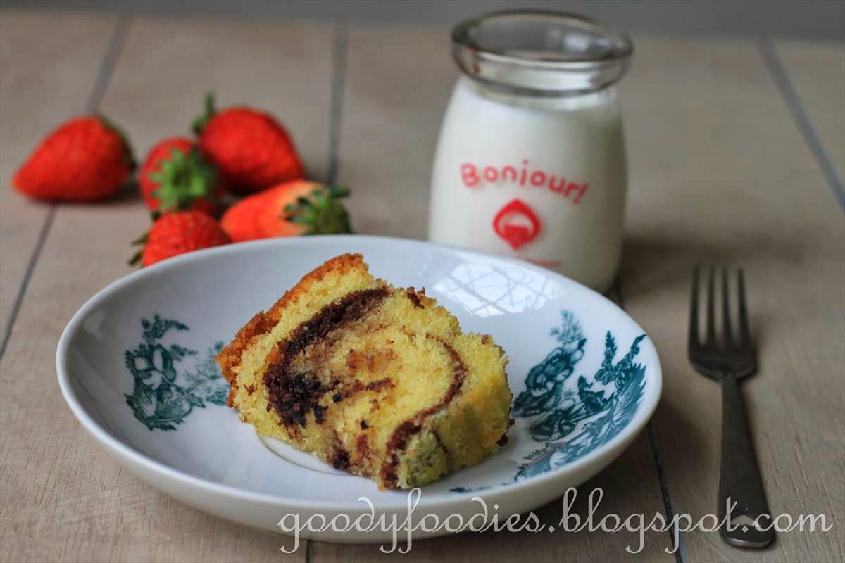GoodyFoodies Recipe Marble Butter Cake