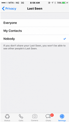 Cara Menyembunyikan atau Nonaktif Status "Last Seen" [ Terakhir dilihat ] Update pada WhatsApp, begini cara mudahnya
