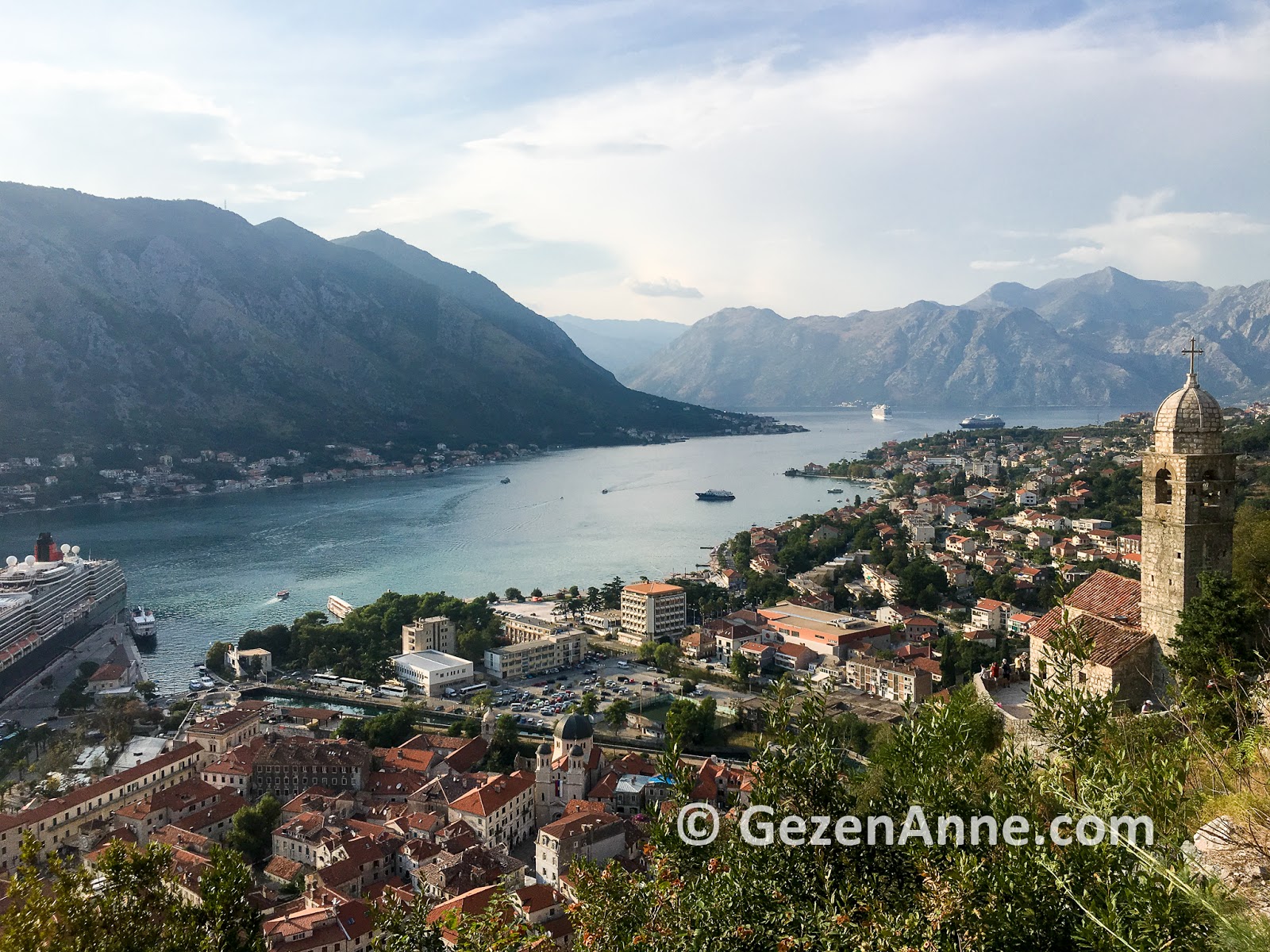 Kotor view from San Giovanni Fortress