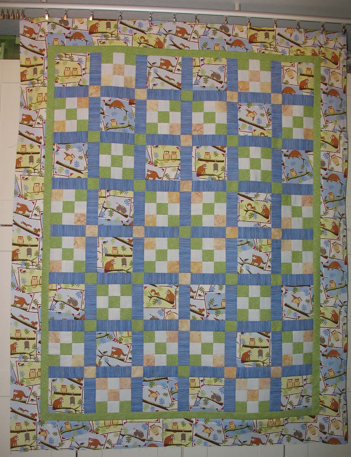 Connie's Crafts In the Forest Baby quilt
