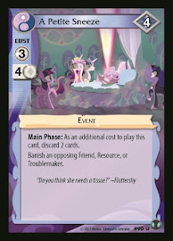 My Little Pony A Petite Sneeze Defenders of Equestria CCG Card