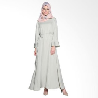 saury dress warna lembut yang cantik dan elegan
