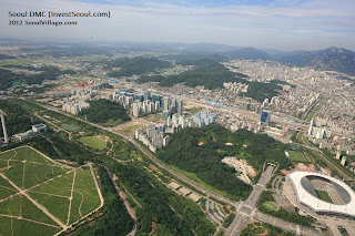 Aerial view of Seoul DMC