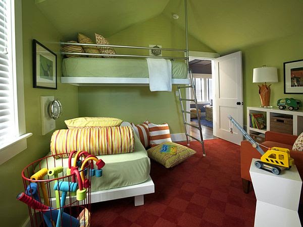 Dormitorios verdes para niños - Ideas para decorar dormitorios