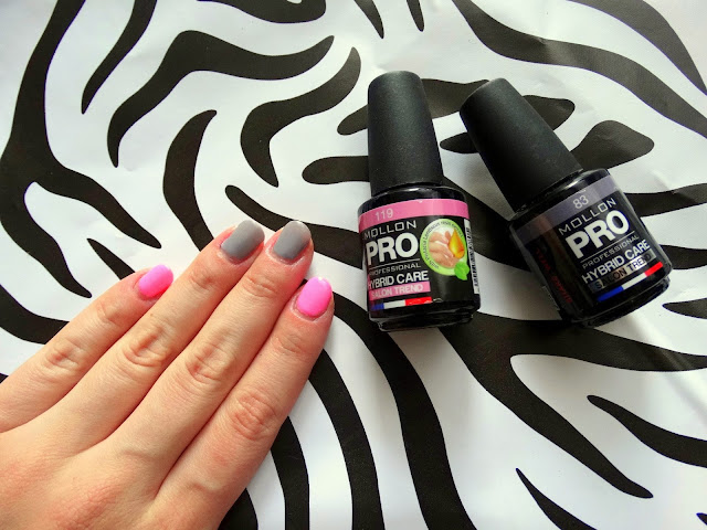 MOLLON PRO pielęgnacyjne lakiery hybrydowe Hybrid Care nr 83 i 119