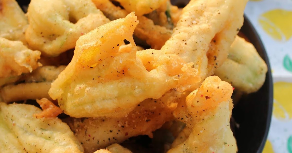 La petite cuisine des chafouineries Courgettes fleur en tempura