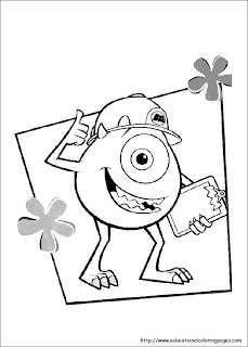 monsters inc coloring book