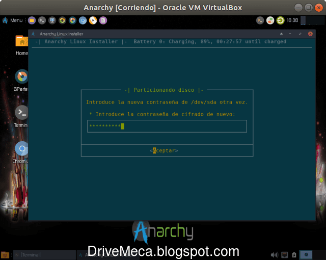 Confirmamos la contraseña de cifrado Confirmamos la contraseña de cifrado