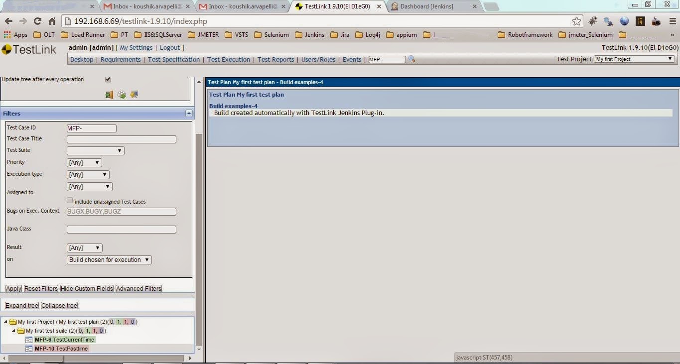 Performance Testing: Integration of Selenium Webdriver with Test link