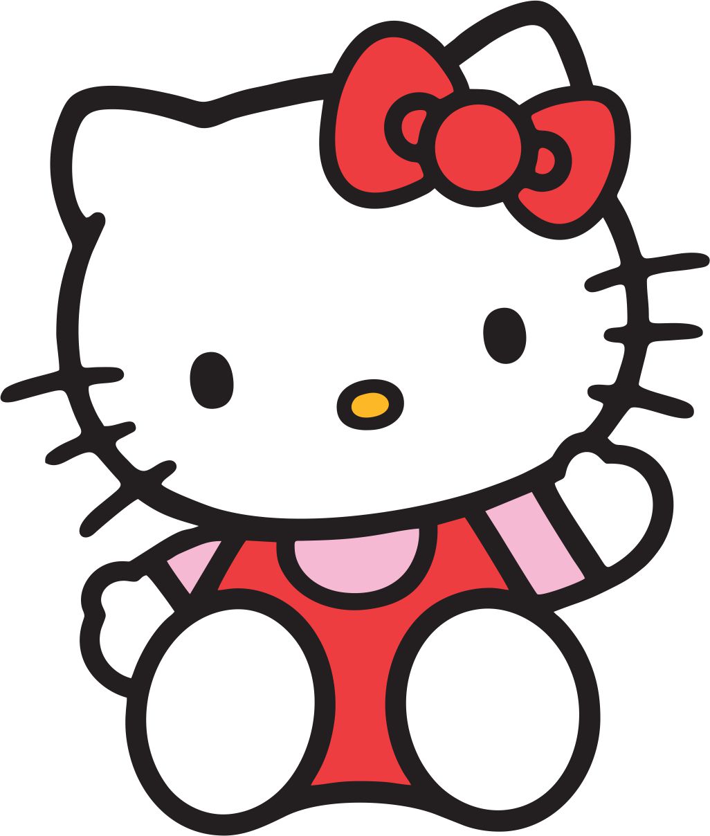 Dibujos Ideia Criativa Desenho da Hello Kitty colorido