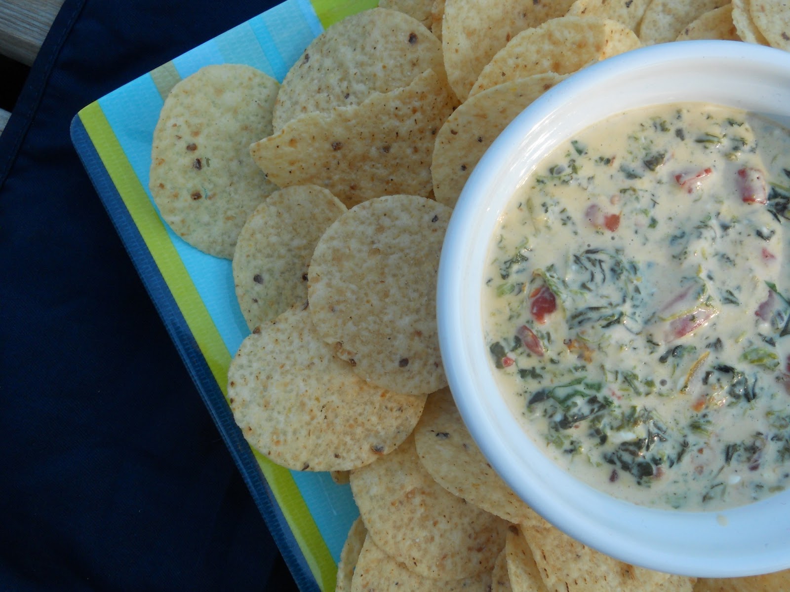 Hot Spinach Queso Dip Ally's Sweet & Savory Eats