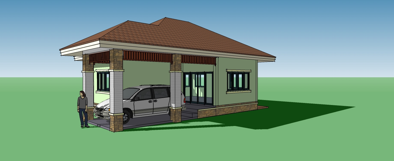 These small houses design with blueprint have 2 bedrooms and 2 bathrooms. The living area of 45 square meters to 126 square meters. The budget for construction starting 500,000 Baht or 800,000 Pesos (furniture is not included). Find what you’re looking for in our collection of small house designs below.